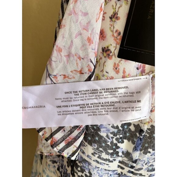 BCBGMAXAZRIA Womens Aaric Floral Hi Lo Asymmetrical Dress Size XS - Picture 9 of 11
